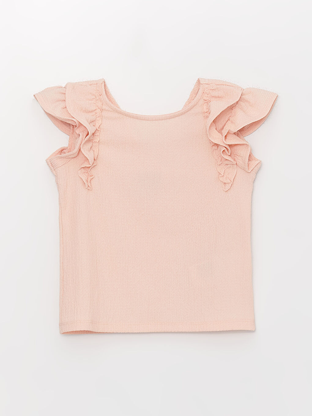 Pembe Bisiklet Yaka Kısa Kollu Kız Çocuk Tişört