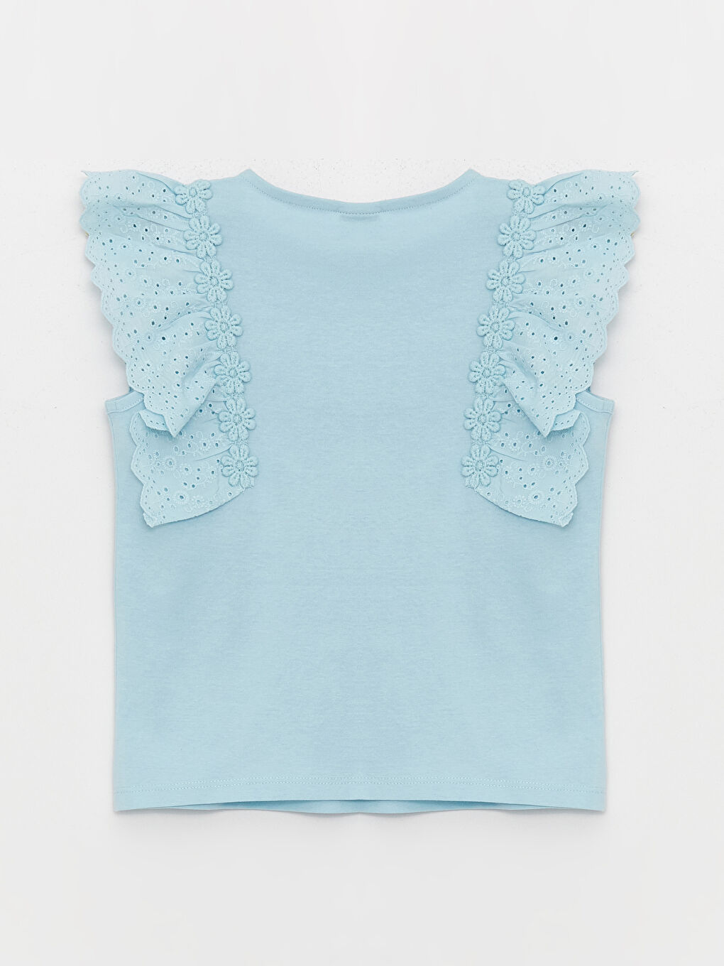 Футболка для девочек с круглым вырезом и принтом в виде сердца из 100% хлопка-1