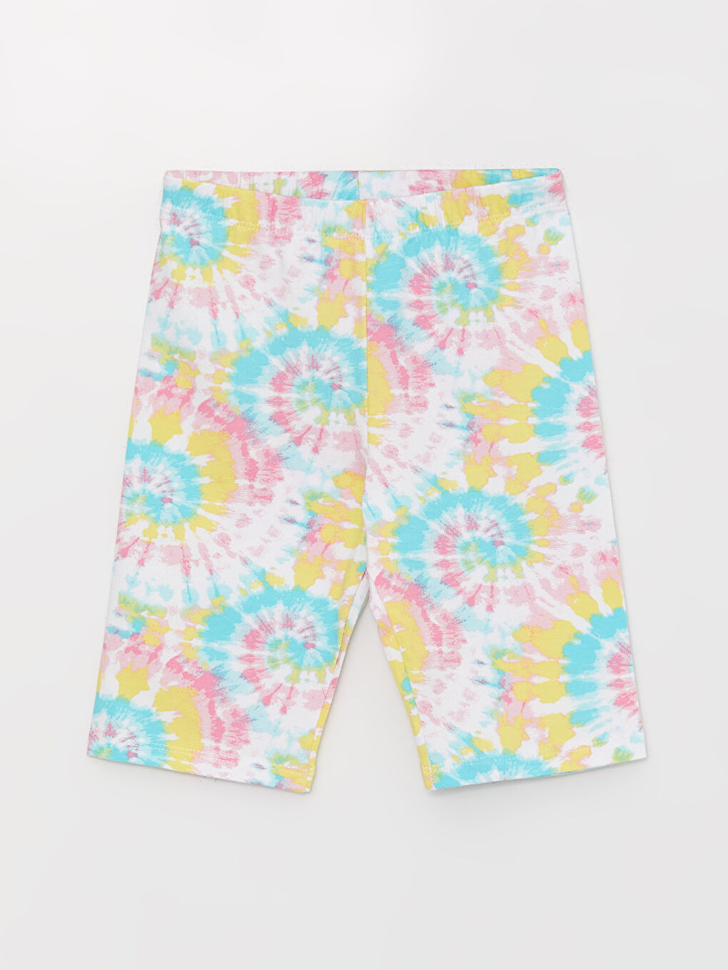 Karışık Beli Lastikli Batik Desenli Kız Çocuk Tayt