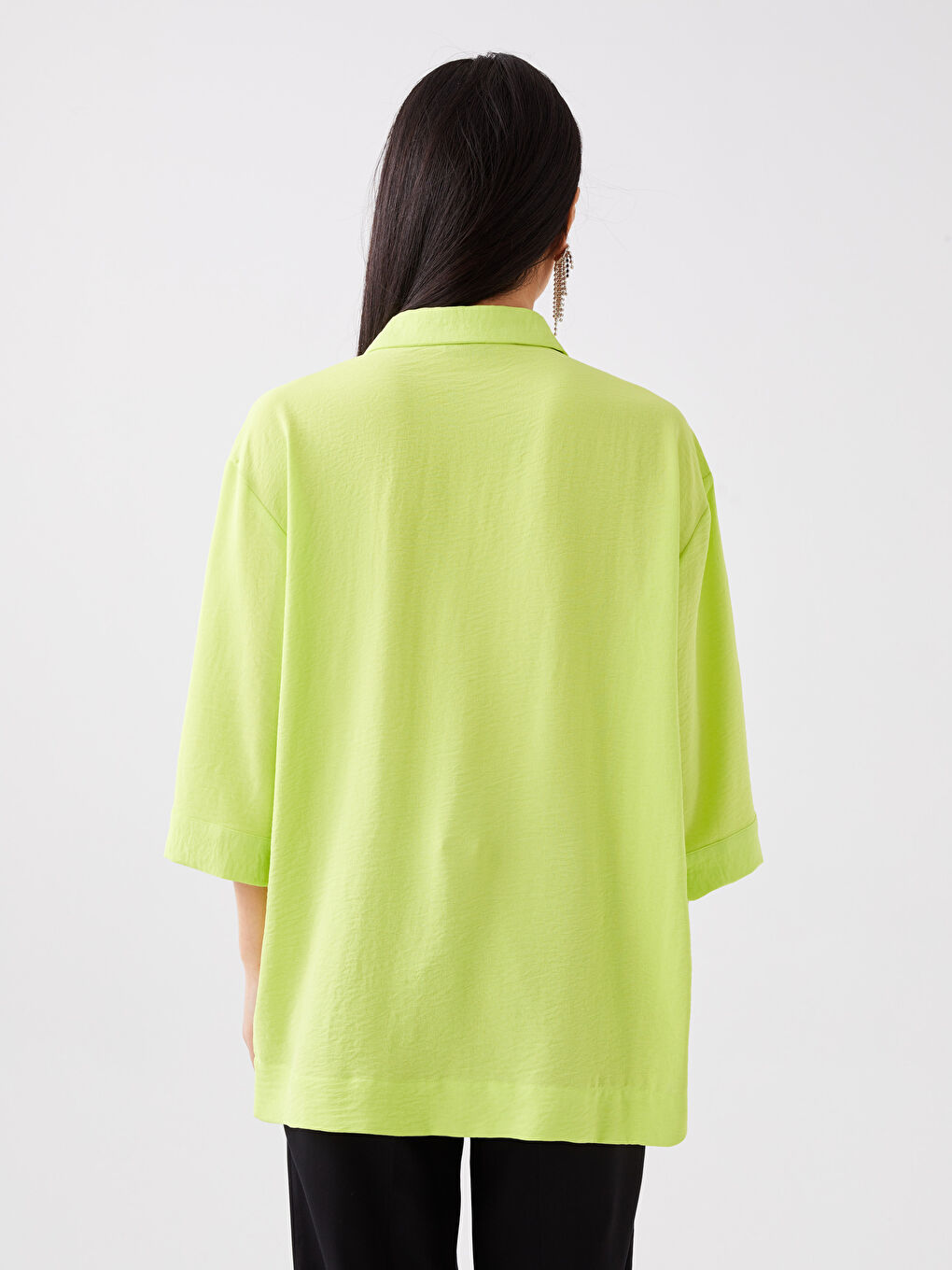 Plain Oversize Women's Shirt-8