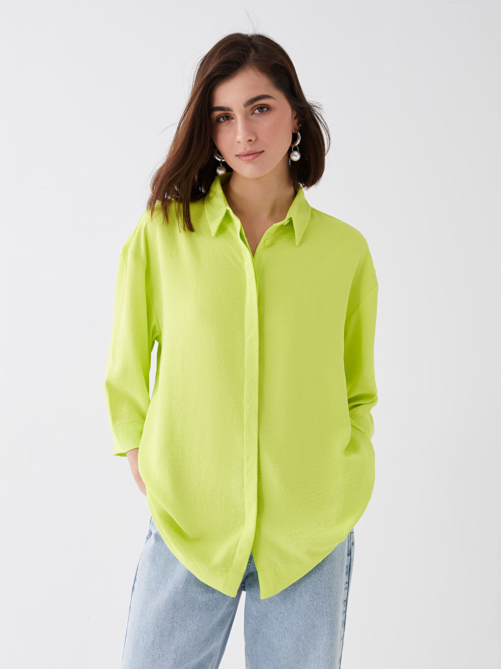 Plain Oversize Women's Shirt-1
