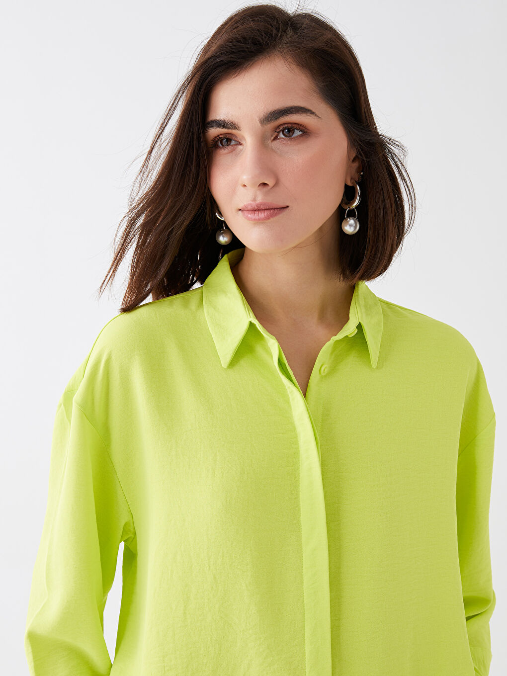 Plain Oversize Women's Shirt-3