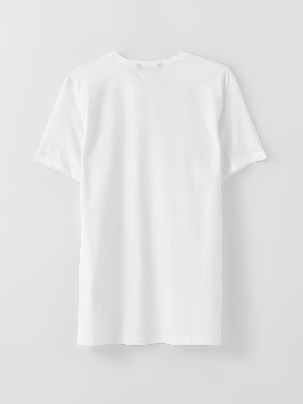 Crew Neck Short Sleeved Basic Combed Cotton Men's T-Shirt 2-Pack-9