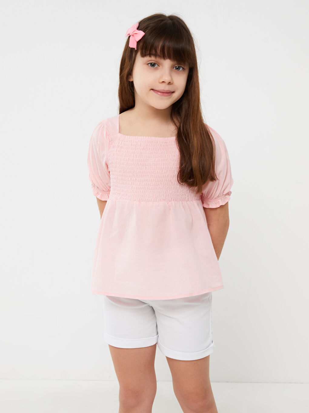 Basic Gabardine Girls Shorts -S3CF31Z4-Q6K
