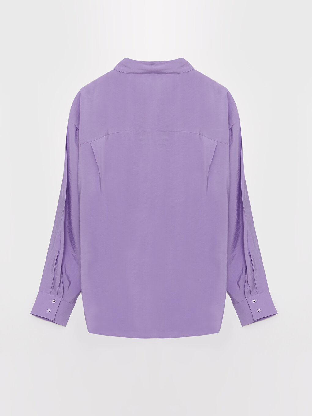 Plain Long Sleeve Oversize Women's Shirt-6