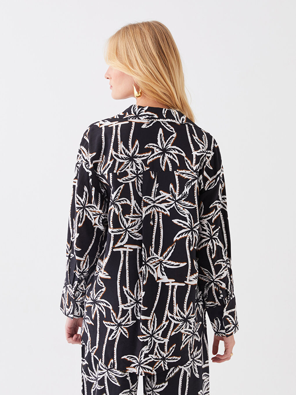 LCWAIKIKI Classic Women's Patterned Long Sleeve Shirt -S3CF45Z8-LQJ