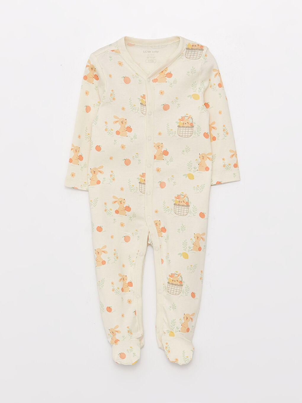 Bicycle Collar Printed Baby Girl 5-Piece Set-3