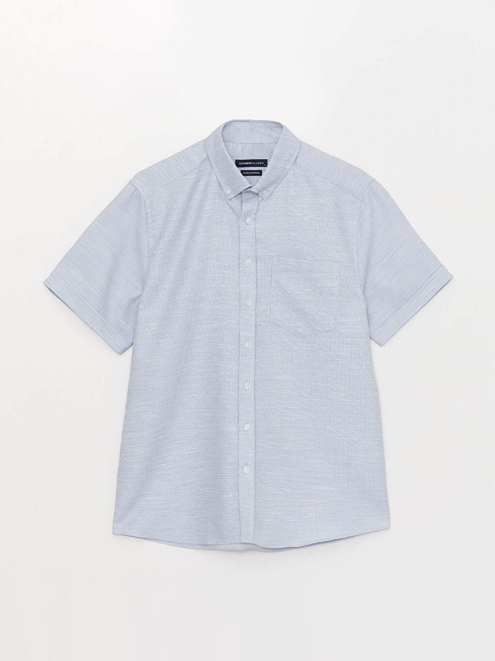 LCWAIKIKI Classic Regular Fit Short Sleeve Dobby Men's Shirt -S3CF83Z8-HRA