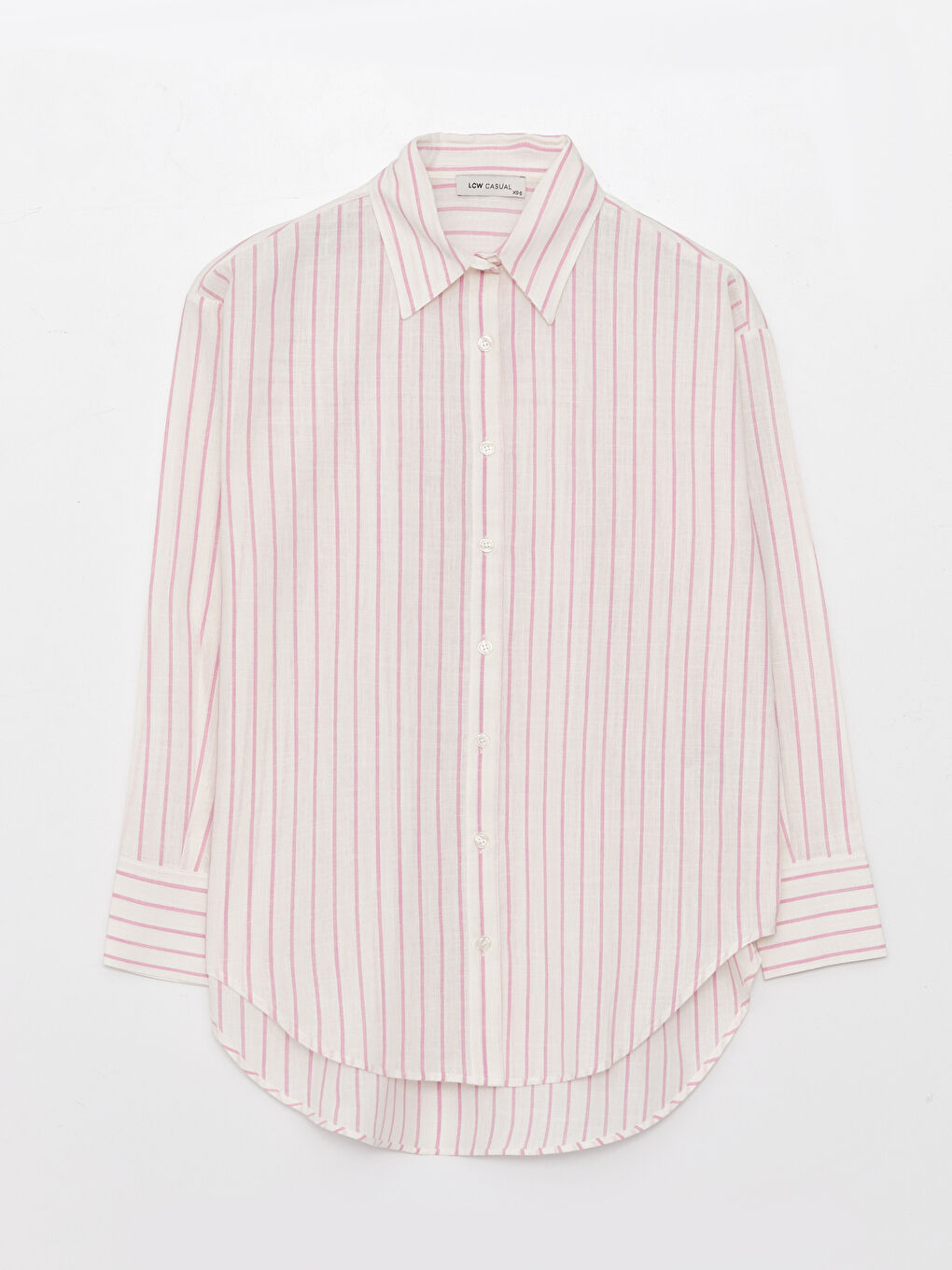 LC Waikiki Striped Oversize Women's Shirt Tunic -S3CF93Z8-LHK