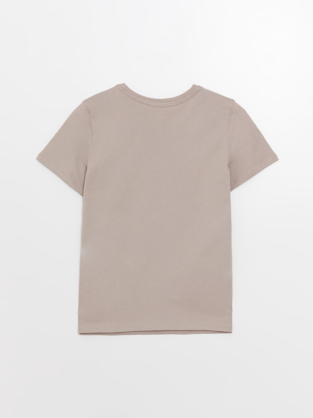 Crew Neck Plain Short Sleeve Women's T-Shirt-6
