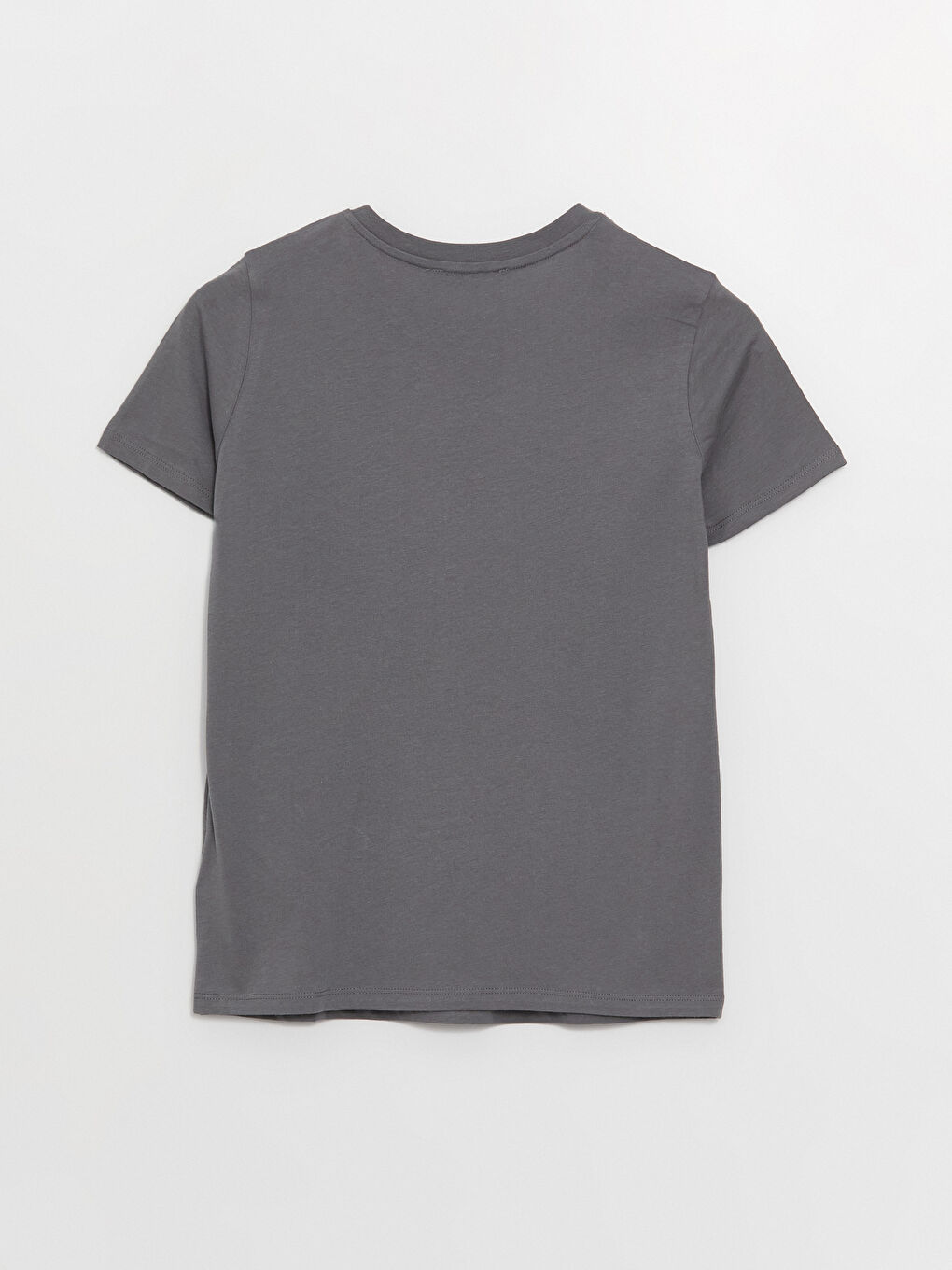 Crew Neck Plain Short Sleeve Women's T-Shirt-6