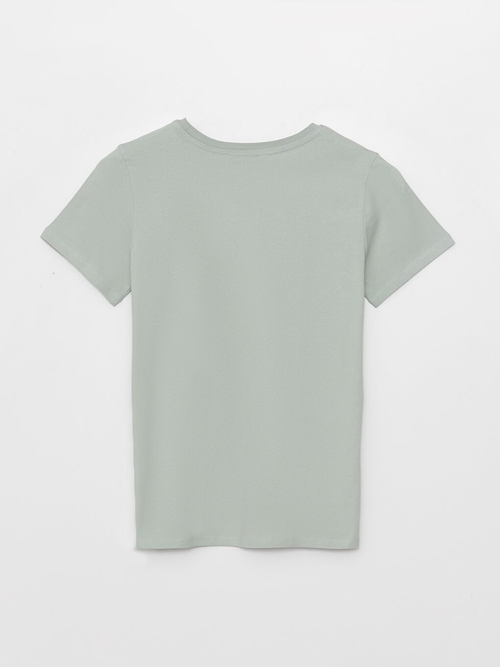 Crew Neck Plain Short Sleeve Women's T-Shirt-6