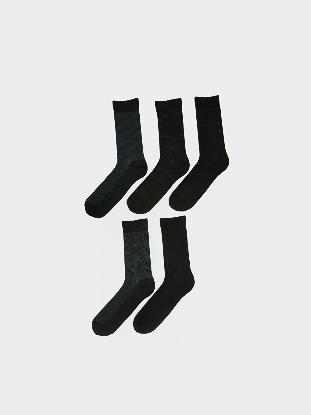 Karışık Desenli Erkek Bambu Soket Çorap 5'li