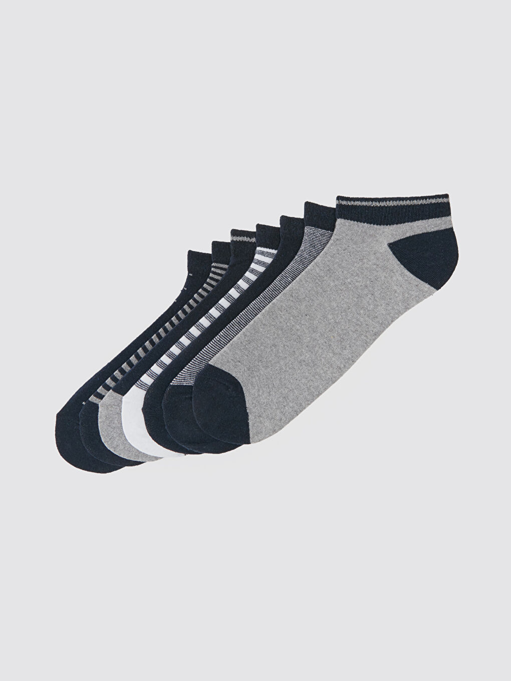Patterned Men's Trainer Socks 7 Pack-1