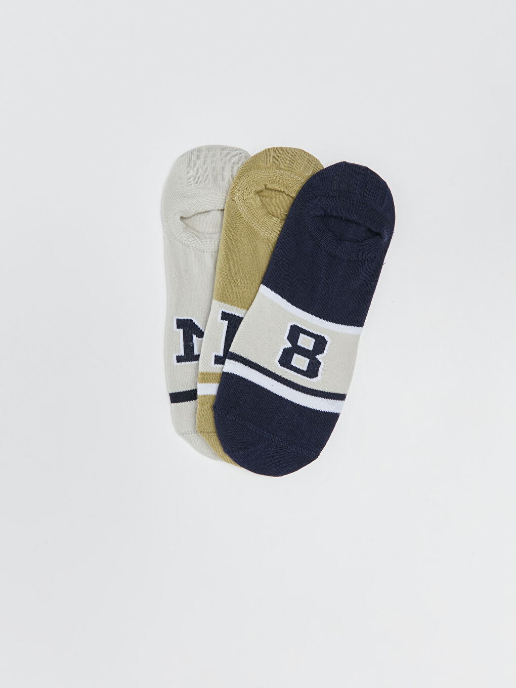 جوارب غير مرئية منقوشة للرجال - ٣ قطع-1