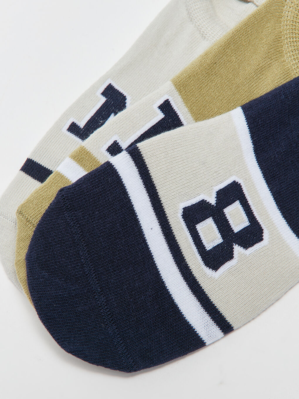 جوارب غير مرئية منقوشة للرجال - ٣ قطع-2