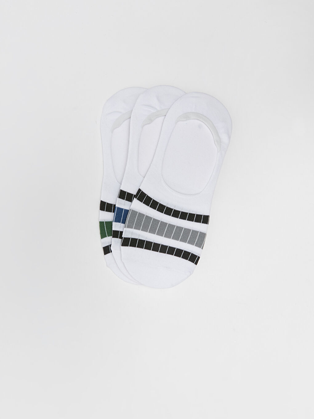 Полосатые Мужские Следки 3 Штуки-1