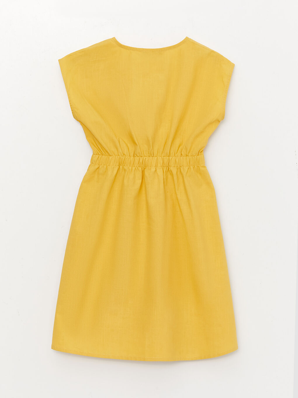 Crew Neck Short Sleeve Girl's Dress -S3CG54Z4-G4N