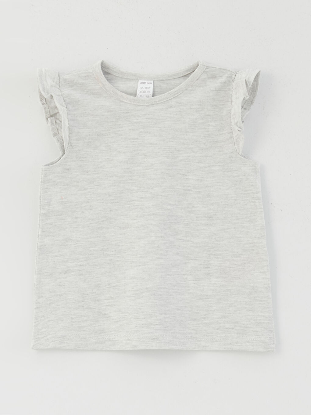 მრგვალი საყელო მოკლე სახელო ბავშვის გოგონას მაისური 3 ცალი-3