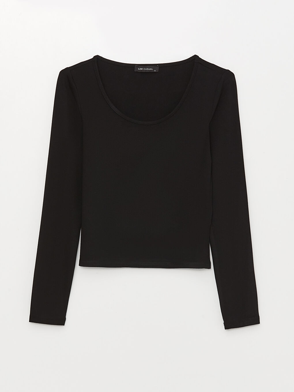 LC Waikiki U Neck Straight Long Sleeve Women T-Shirt -S3CG71Z8-CVL