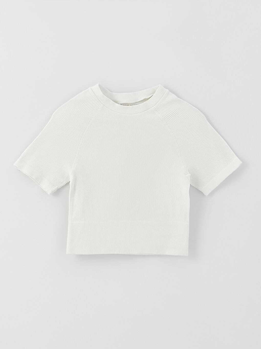 قميص رياضي قصير بدون خياطة للسيدات بياقة قمع-5