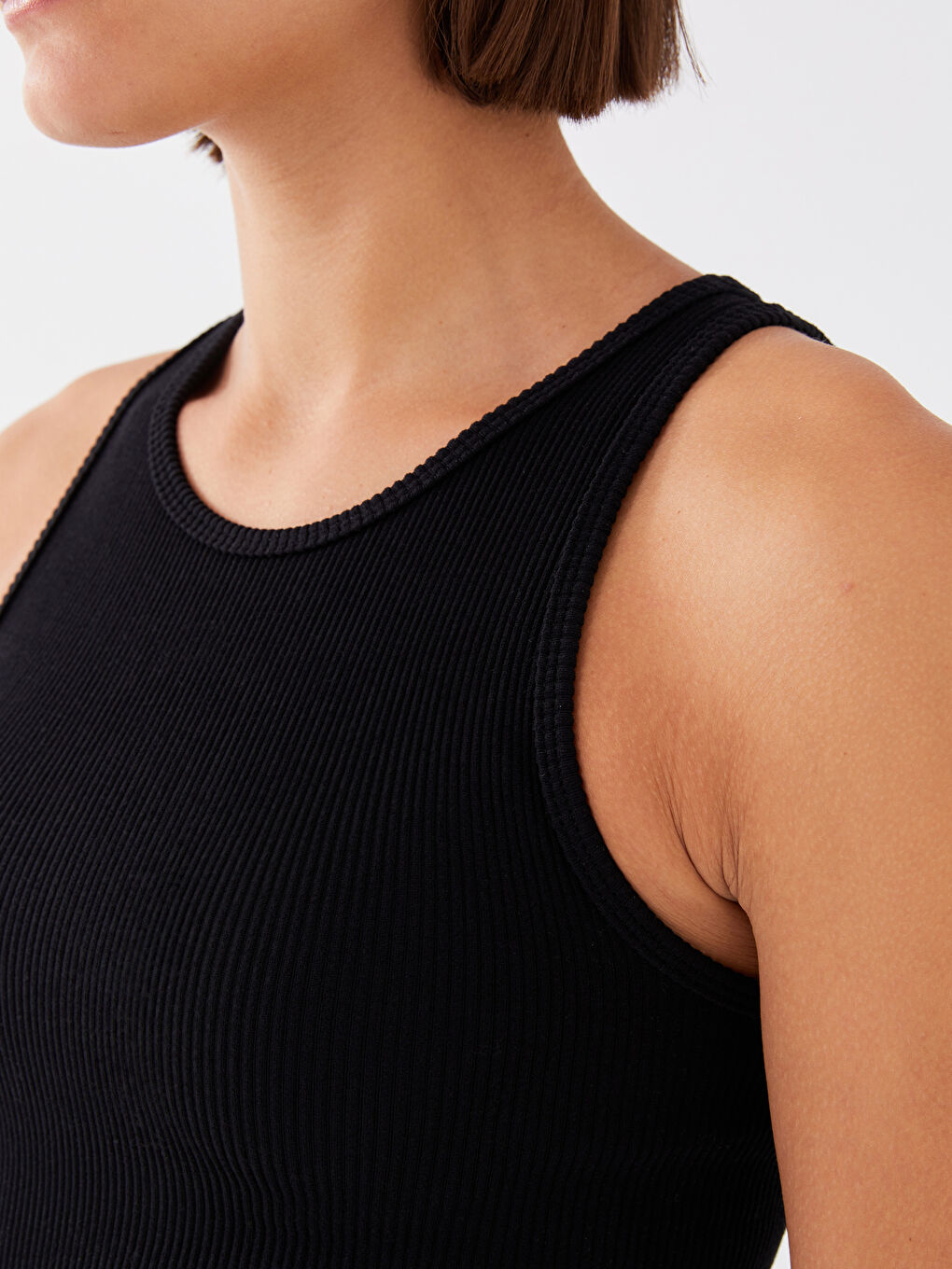 XSIDE ACTIVE Women's Crew Neck Plain Seamless Sports Singlet -S3CG75Z8-CVL