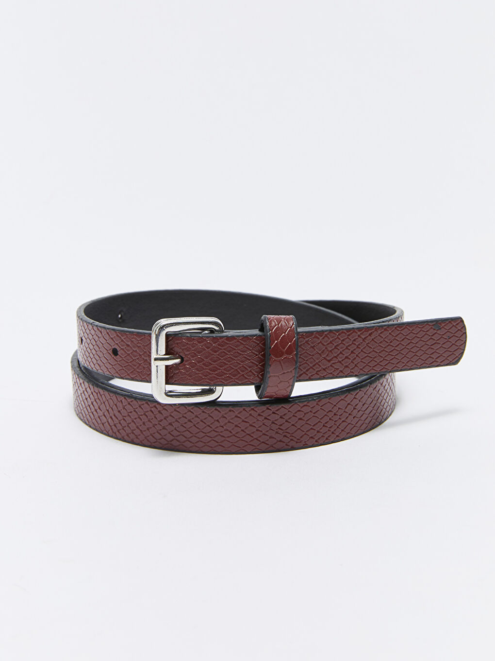 LCW ACCESSORIES Leather Look Womens Slim Belt 2-Pack -S3CG79Z8-HUC