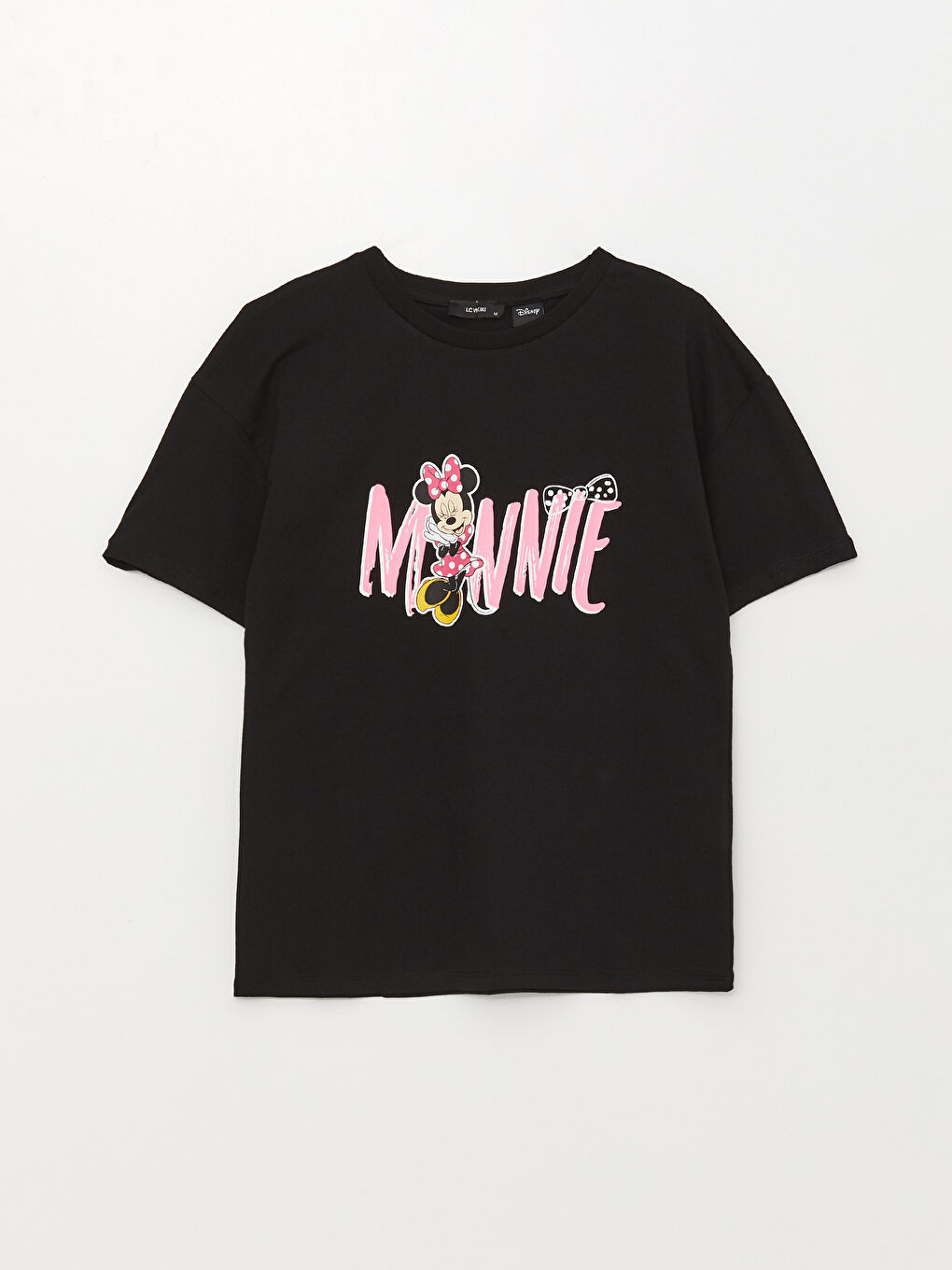 Tricou cu Mânecă Scurtă Imprimat Minnie Mouse pentru Femei Combinație Mamă-Fiică-11