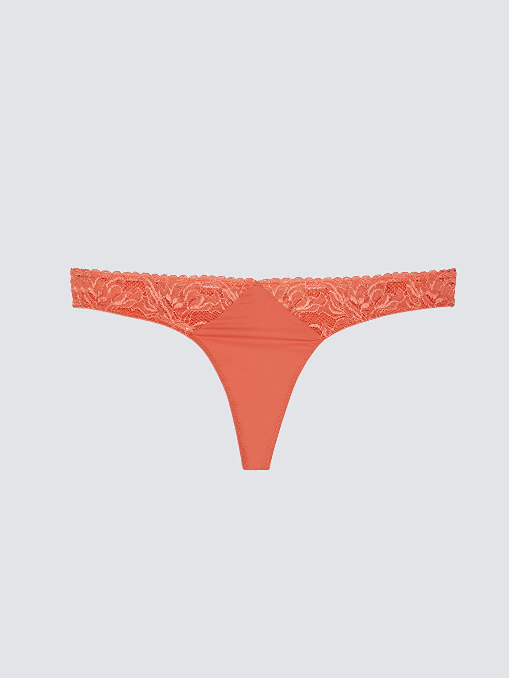 Lace Detailed Thong Panties -S3CH20Z8-GPF