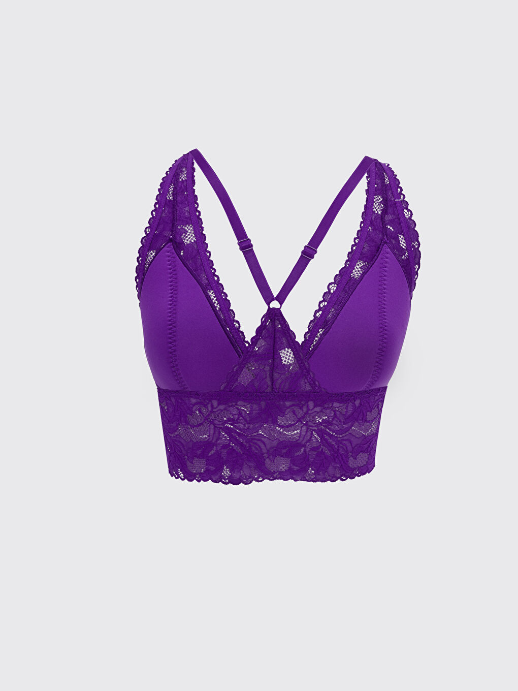 LCW DREAM Mor Balensiz Dolgusuz Dantelli Bralet - 1