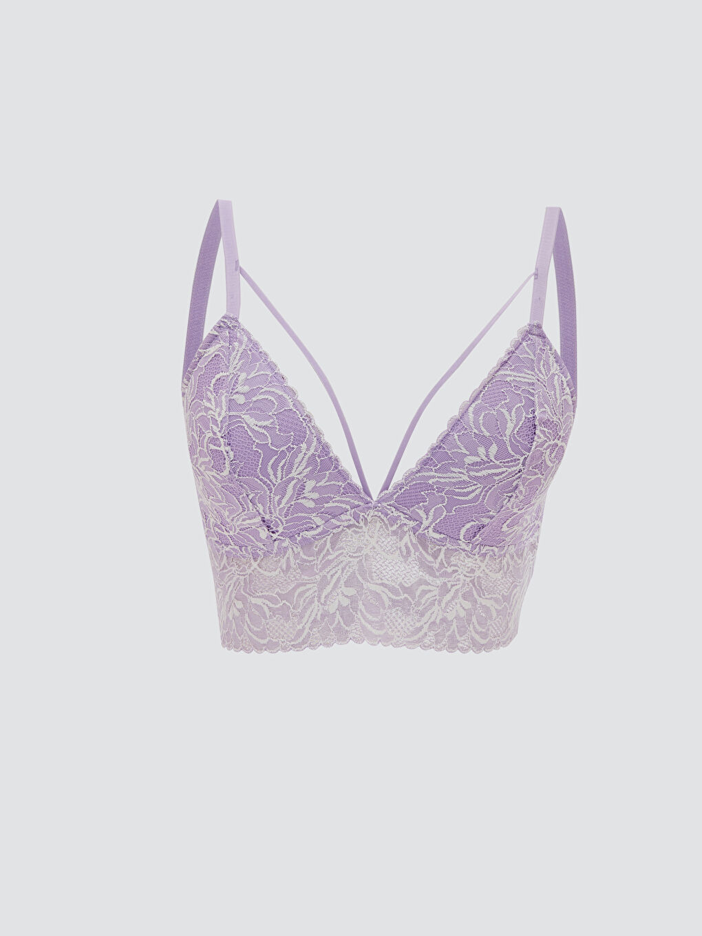 LCW DREAM Lila Balensiz Dolgusuz Dantelli Bralet