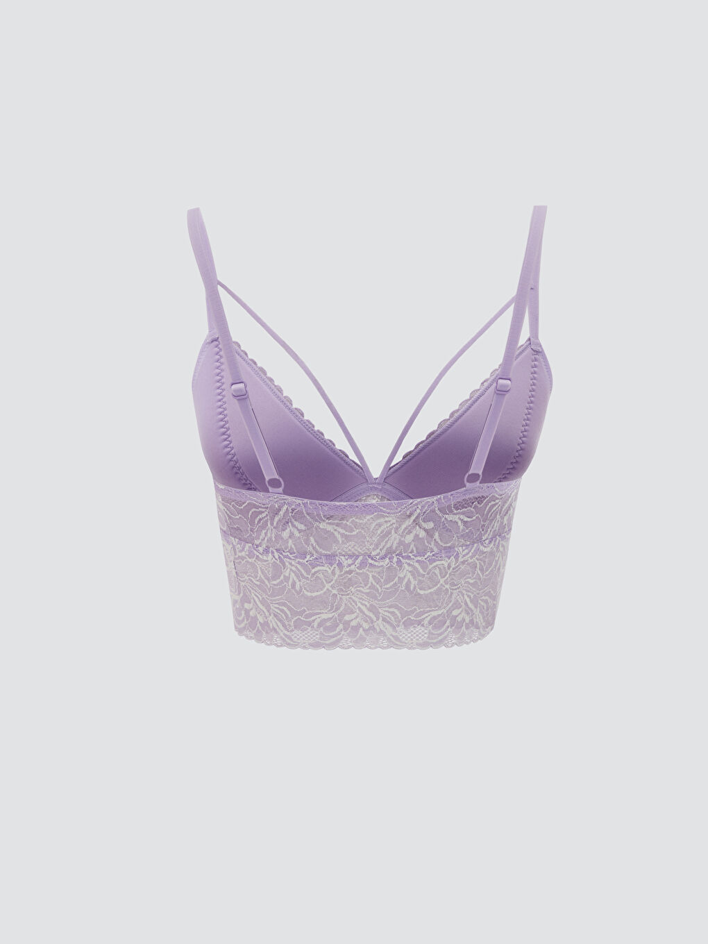 LCW DREAM Lila Balensiz Dolgusuz Dantelli Bralet - 1