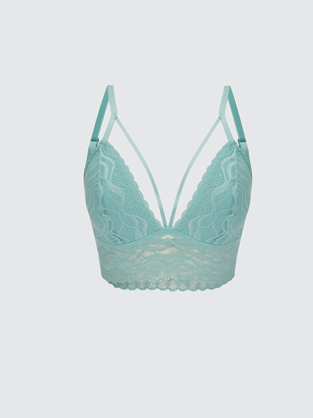 LCW DREAM Pastel Yeşil Balensiz Dolgusuz Dantelli Bralet