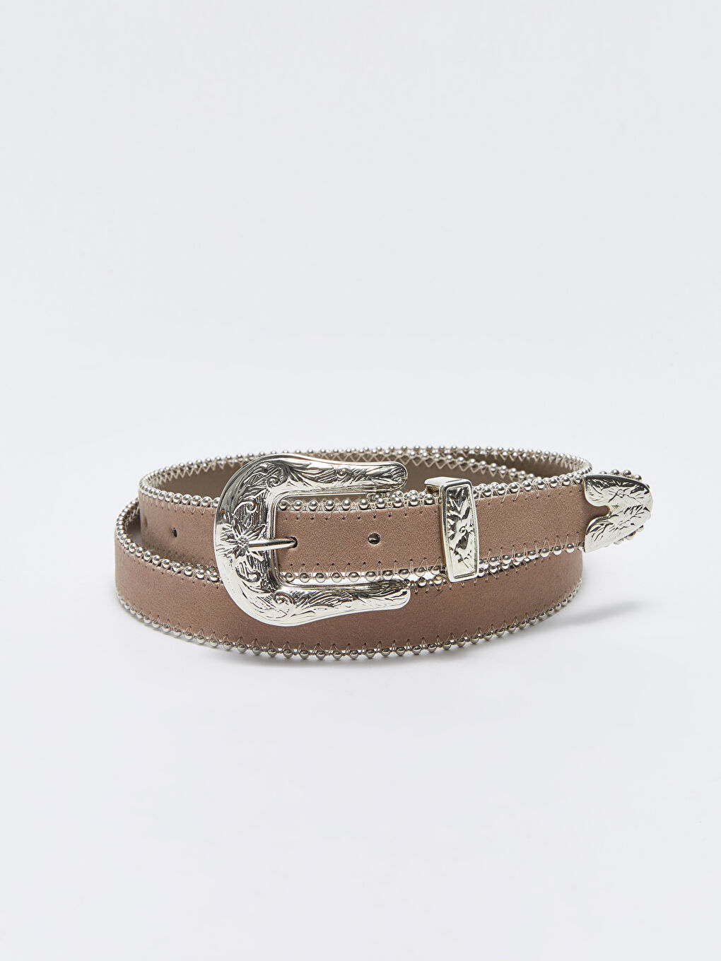 Wide Buckle Suede Women's Belt