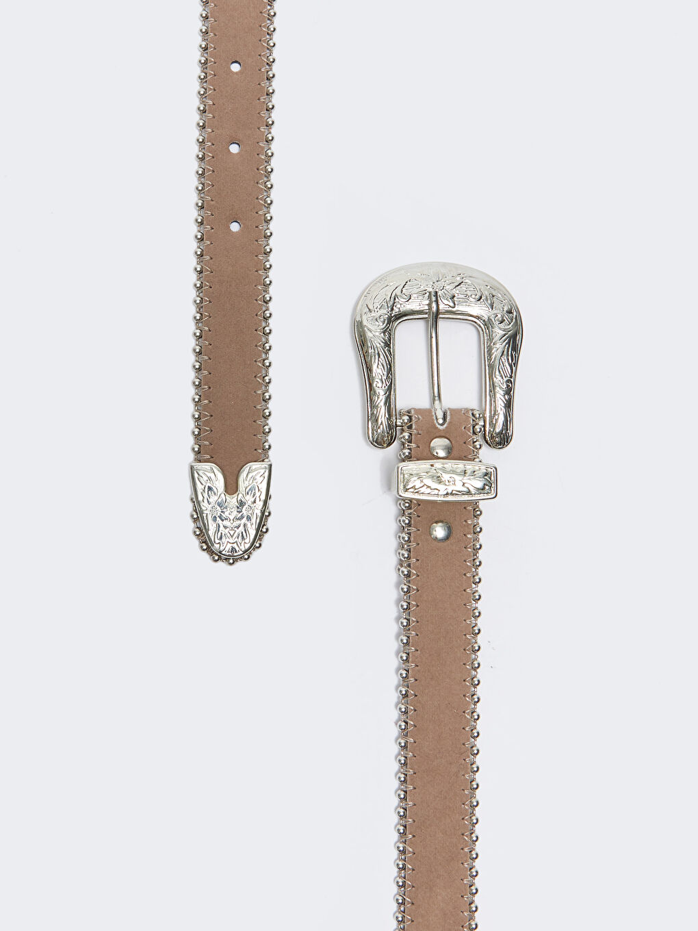 Wide Buckle Suede Women's Belt-2