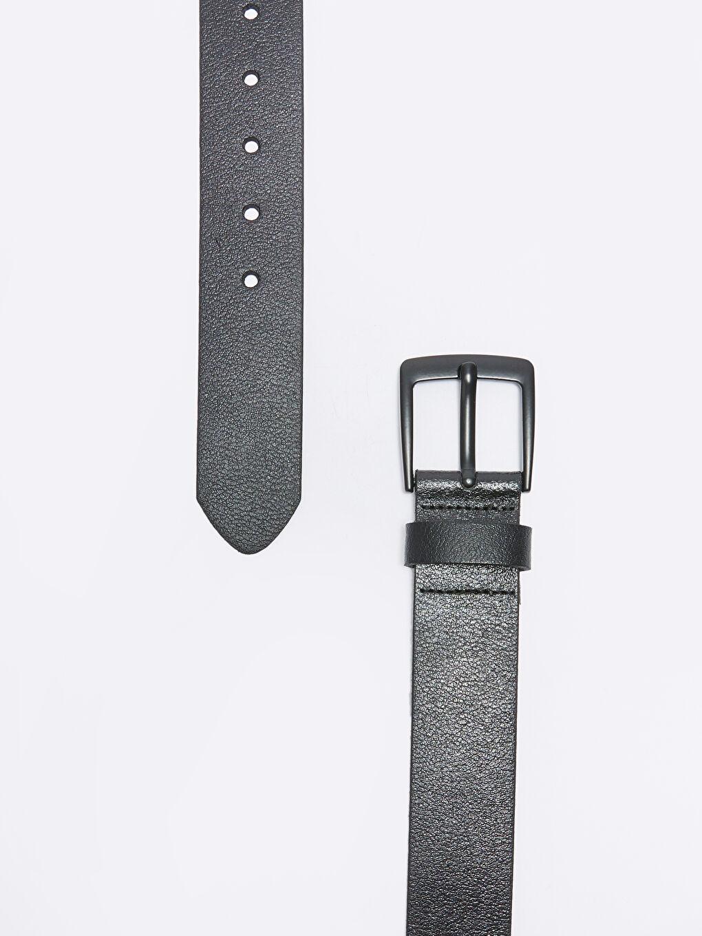 Siyah Hakiki Deri Erkek Kemer-3