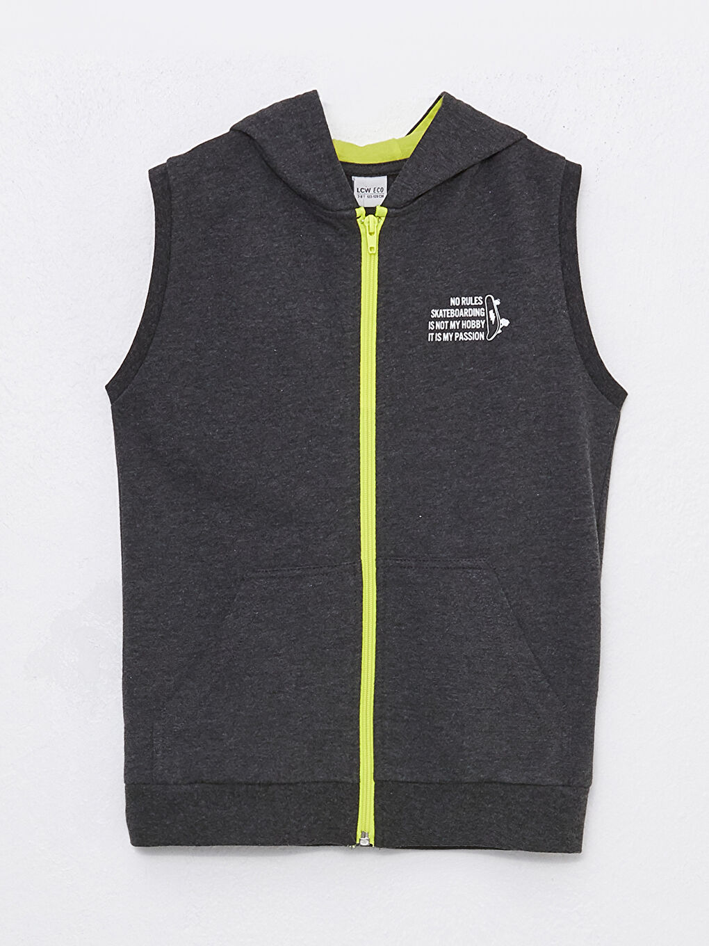Hooded Printed Boy Vest