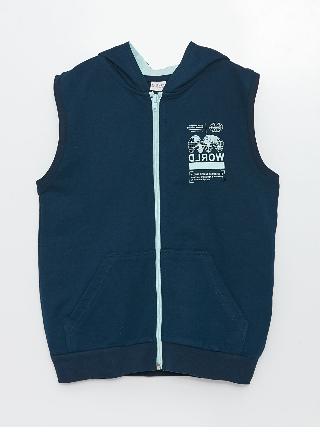 Hooded Printed Boy Vest -S3CI20Z4-SP7