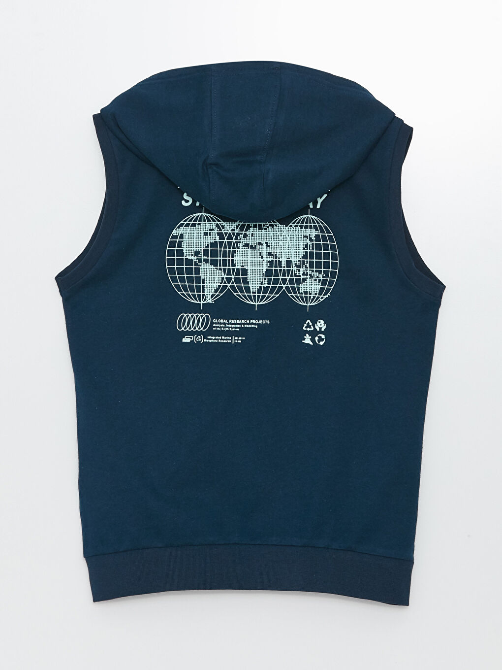 Hooded Printed Boy Vest -S3CI20Z4-SP7