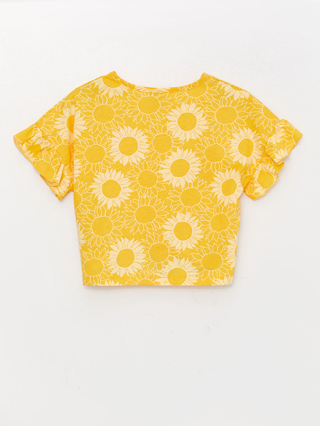 LCW Kids Crew Neck Patterned Short Sleeve Girl T-Shirt -S3CI40Z4-LUK