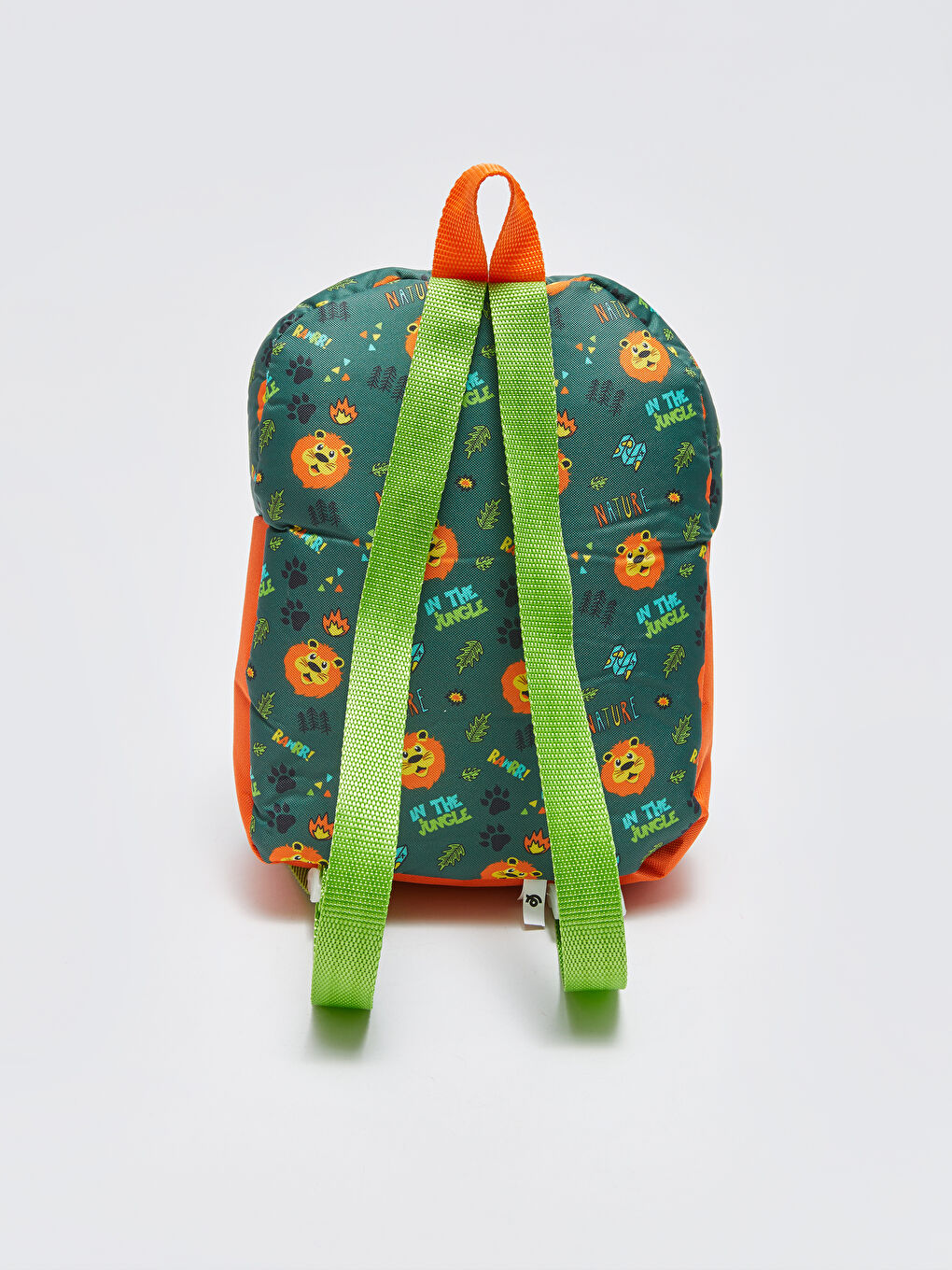 Yeşil Aslan Figürlü Erkek Çocuk Sırt Çantası-4