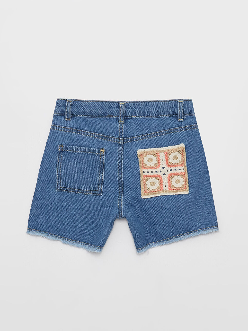 Embroidered Girl Jean Shorts -S3CI66Z4-H45