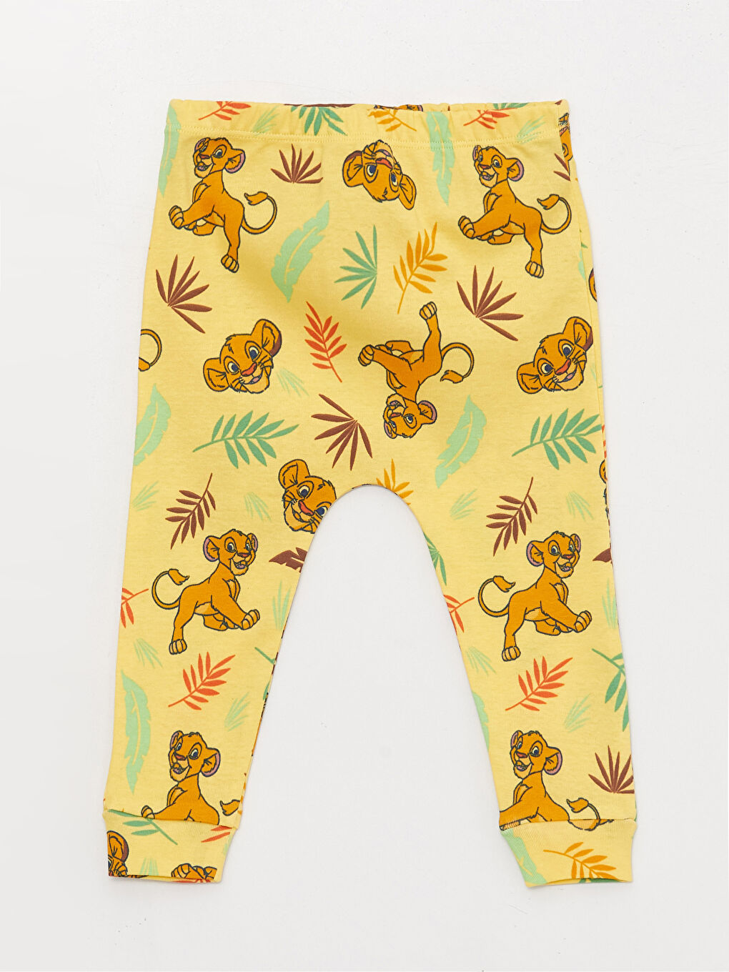 Crew Neck Short Sleeve Lion King Printed Baby Boy 3-Piece Suit-2