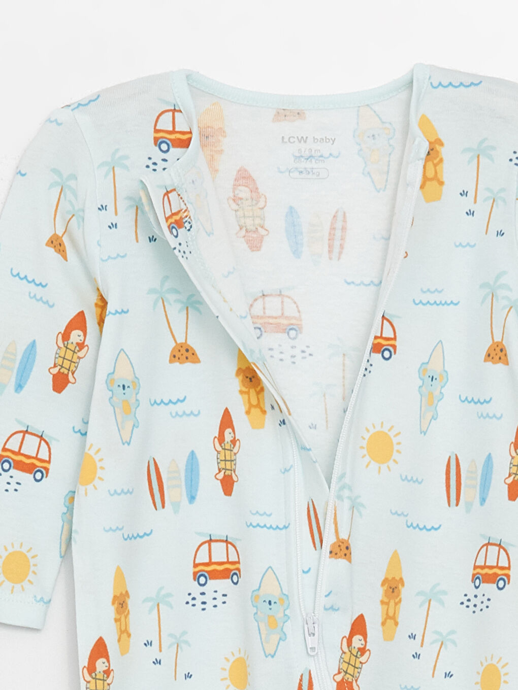 Mavi Bisiklet Yaka Erkek Bebek Tulum 2'li-3