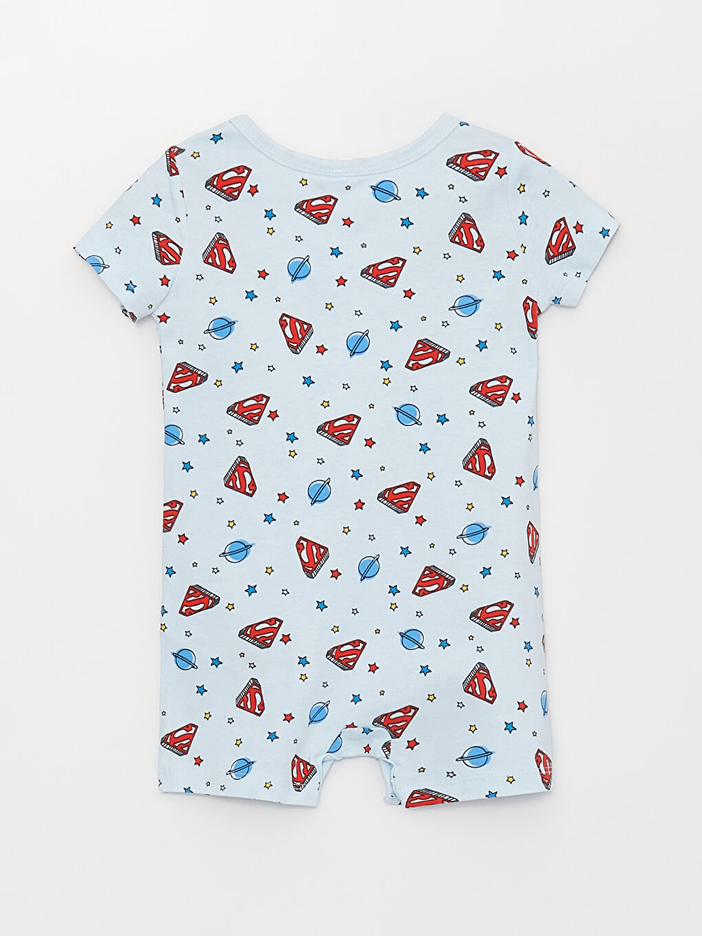 Комбинезон с круглым вырезом и принтом для малышей мальчиков-1