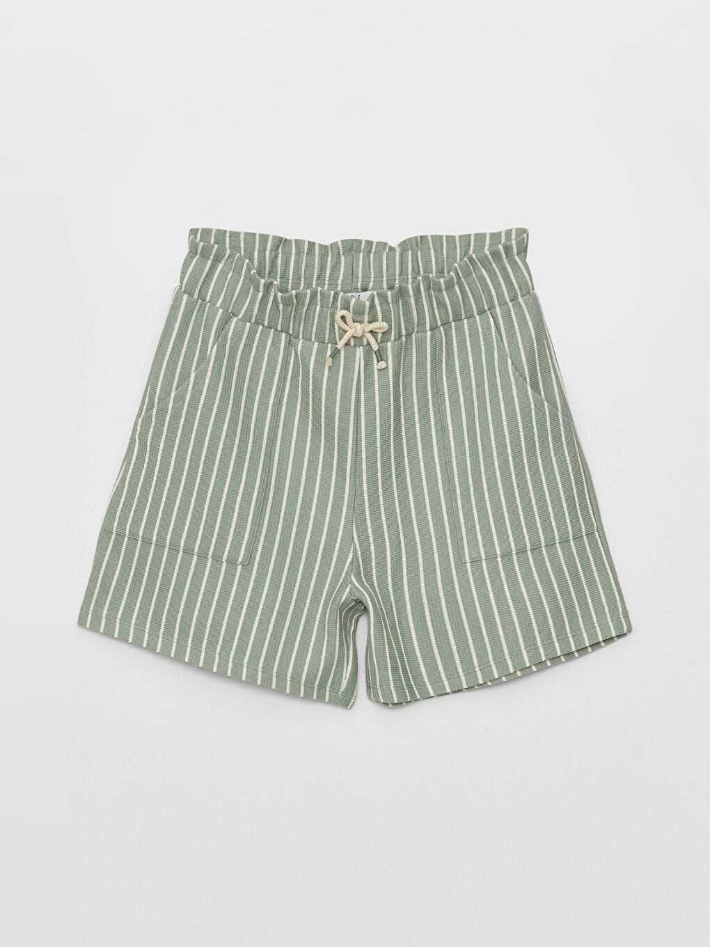 Elasticated Waist Striped Girls' Shorts