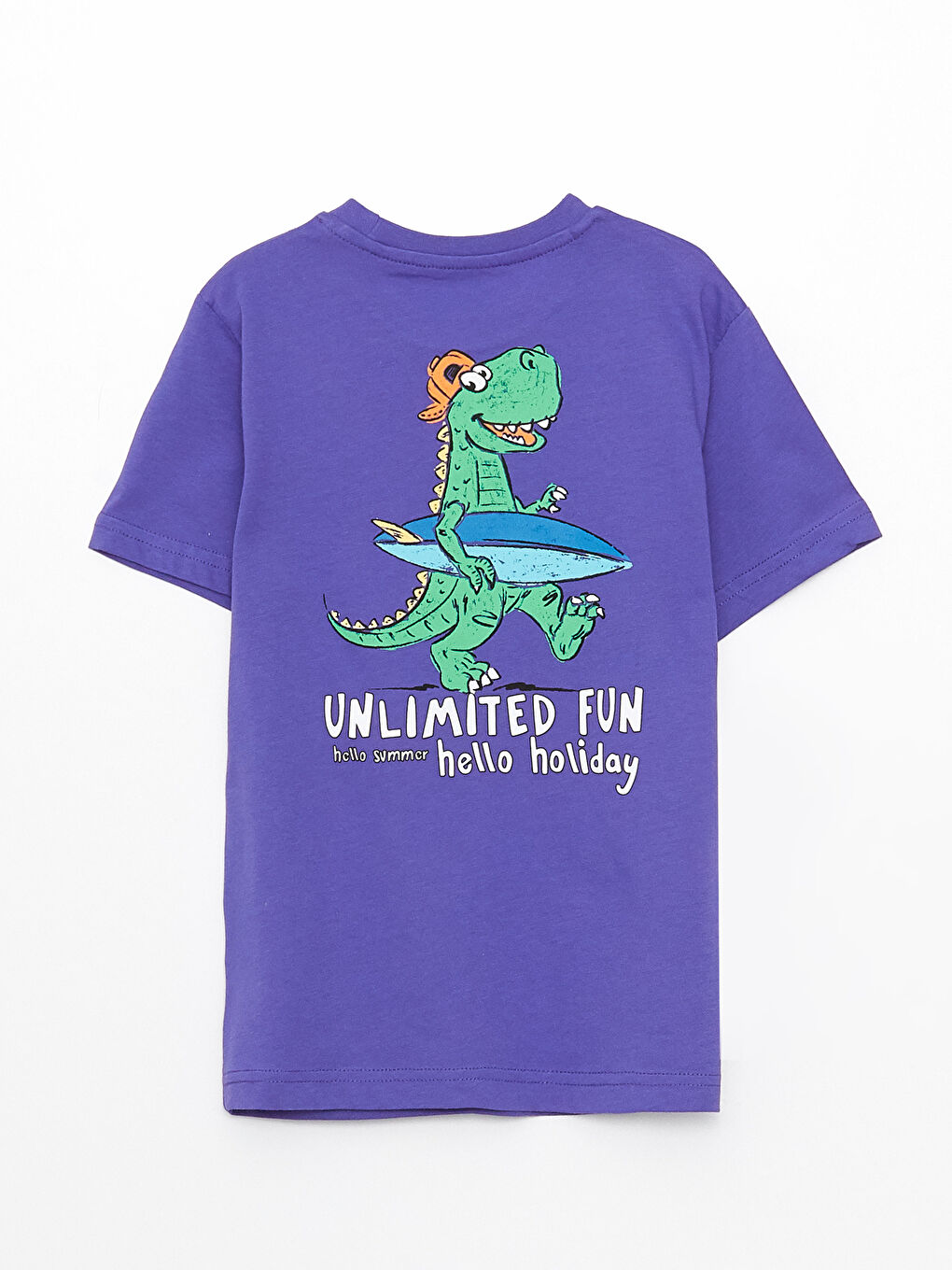 LCW ECO Crew Neck Printed Short Sleeve Boys' T-Shirt -S3CJ06Z4-SYR