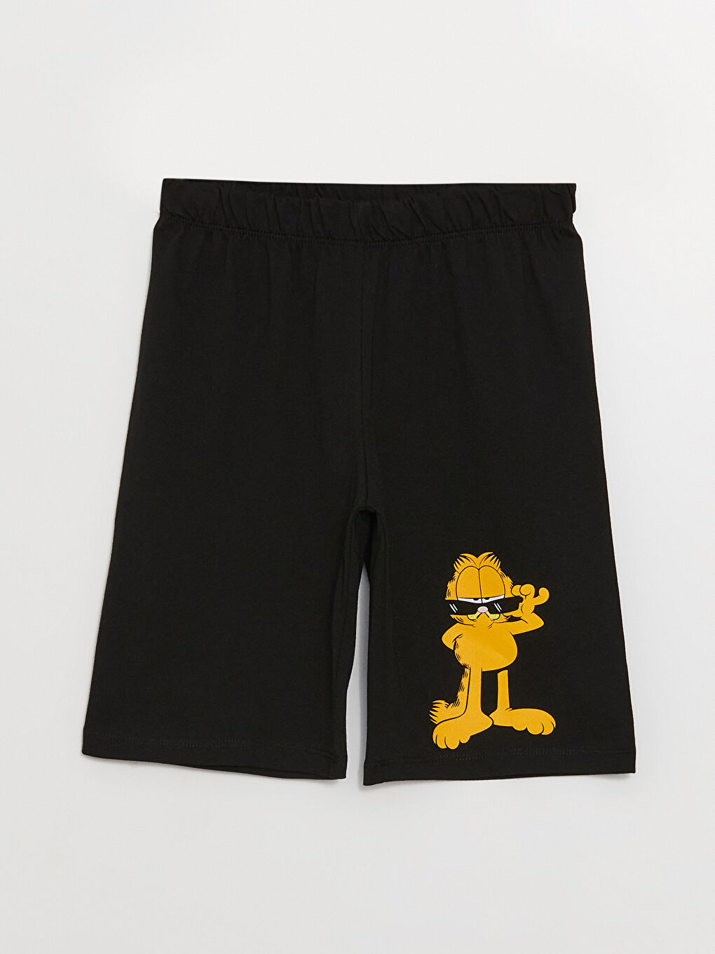 Crew Neck Garfield Printed Short Sleeve Boys' Shorts Pyjama Set-2