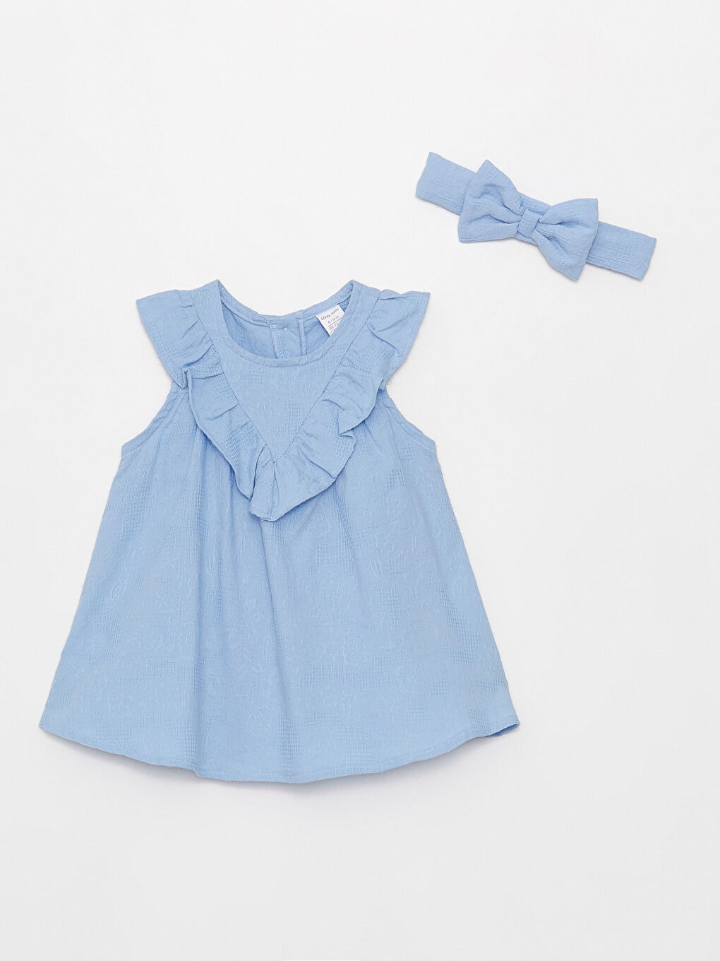 LCW baby Robe Basique Col Rond Bébé Fille et Serre-Tête Lot de 2 -S3CJ24Z1-UDT