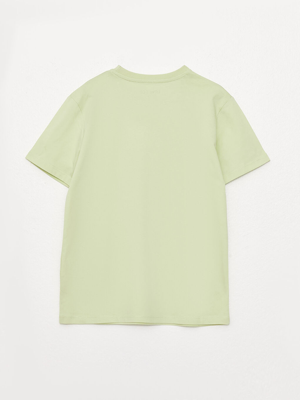 Yeşil Bisiklet Yaka Baskılı Kısa Kollu Erkek Çocuk Tişört-1